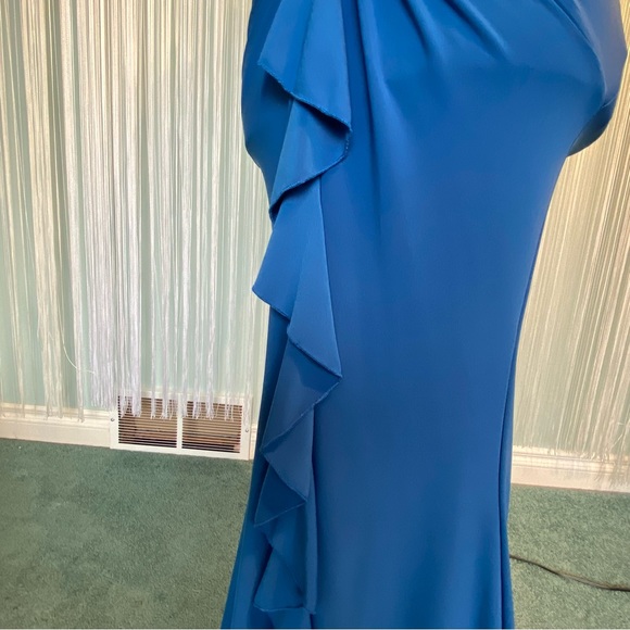 Rare Blue Cut Out Open Back Maxi Dress - Picture 13 of 16